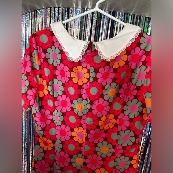 NWT Dollskill Retro Daisy Button Up Dress - Picture 4 of 9